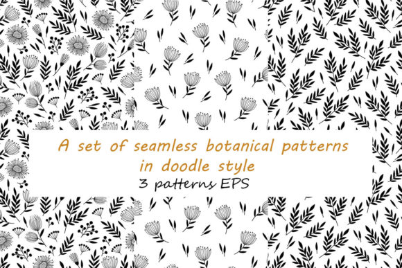 A Set of Seamless Botanical Patterns