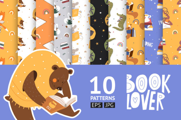 Book Lover & Animal Patterns