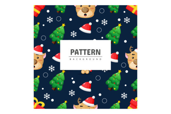 Christmas Seamless Patterns - Cute Deer