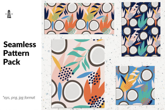 Coconut Seamless Patterns