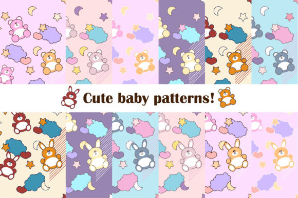 Cute Baby Patterns: Playful & Professional Design Assets