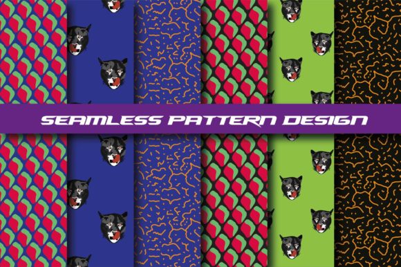Dog Face Seamless Patterns