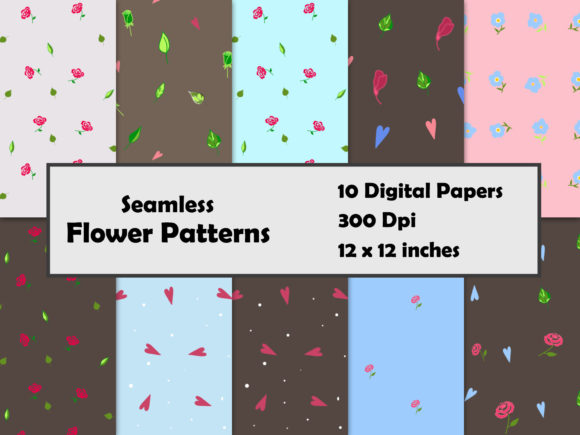 Floral Seamless Patterns: Hand-Drawn Digital Paper for Designers Who Value Authenticity