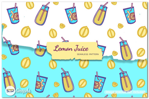 Lemon Juice - Seamless Patterns