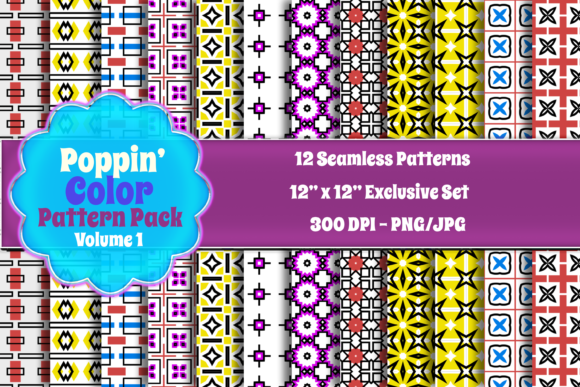 Poppin Colors Print on Demand Patterns