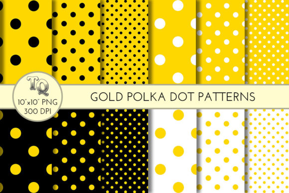 Seamless Gold Polka Dot Patterns: Elevate Design Projects with Effortless Elegance