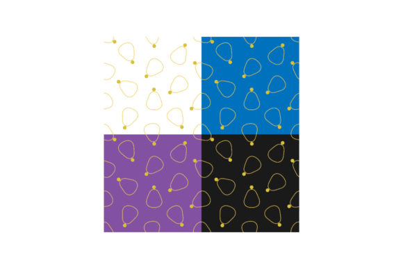 Seamless Patterns with Necklace Motifs: Elegant Vector Designs for Fabric & Print