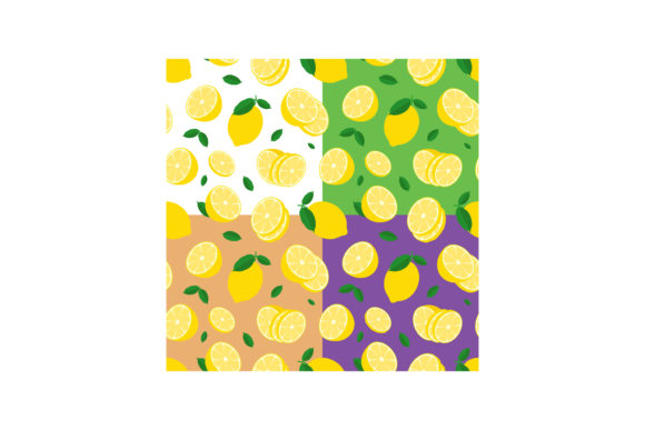 Set of Seamless Patterns with Whole Lemo