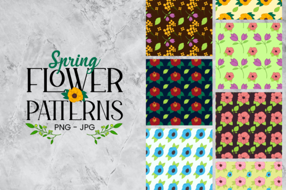 Spring Flowers Patterns: Fresh, Versatile Digital Designs for Creative Projects